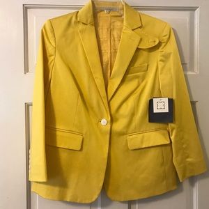 Liz Claiborne Jacket SZ 6 NWT Yellow